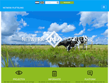 Tablet Screenshot of netwerkplatteland.nl